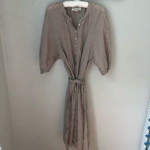 THE GREAT. Stripe shirt dress - 2/M